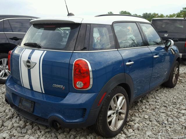 WMWZC5C54CWM11614 - 2012 MINI COOPER S C BLUE photo 4