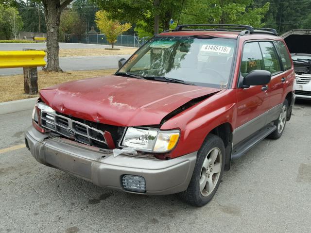 JF1SF6550XH703761 - 1999 SUBARU FORESTER S RED photo 2