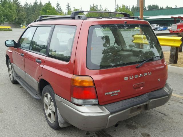 JF1SF6550XH703761 - 1999 SUBARU FORESTER S RED photo 3