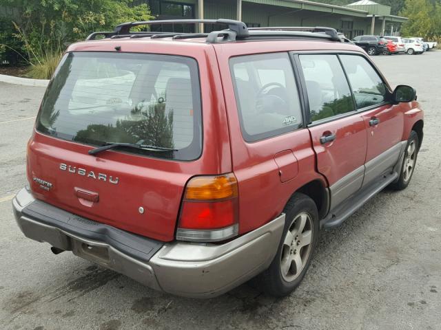 JF1SF6550XH703761 - 1999 SUBARU FORESTER S RED photo 4