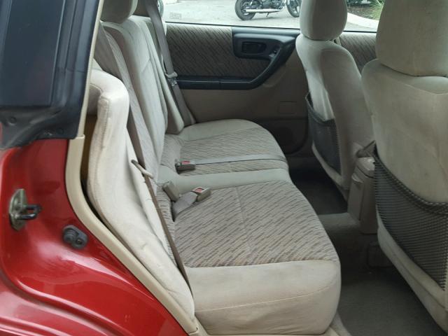JF1SF6550XH703761 - 1999 SUBARU FORESTER S RED photo 6