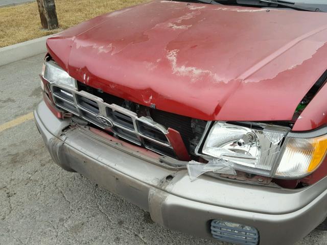 JF1SF6550XH703761 - 1999 SUBARU FORESTER S RED photo 9