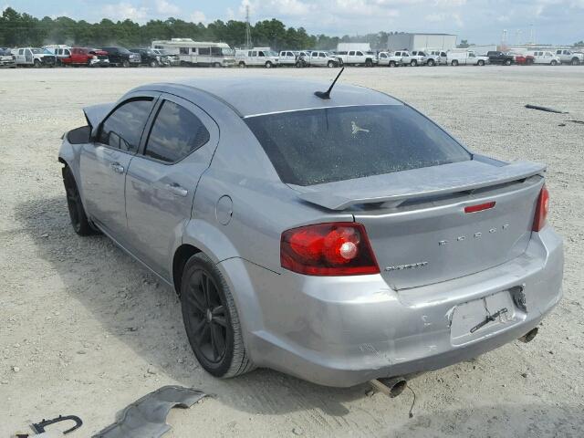 1C3CDZAG6DN532660 - 2013 DODGE AVENGER SE GRAY photo 3