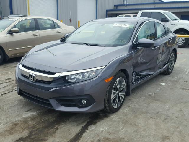 19XFC1F76JE001822 - 2018 HONDA CIVIC EXL 灰色 照片 2