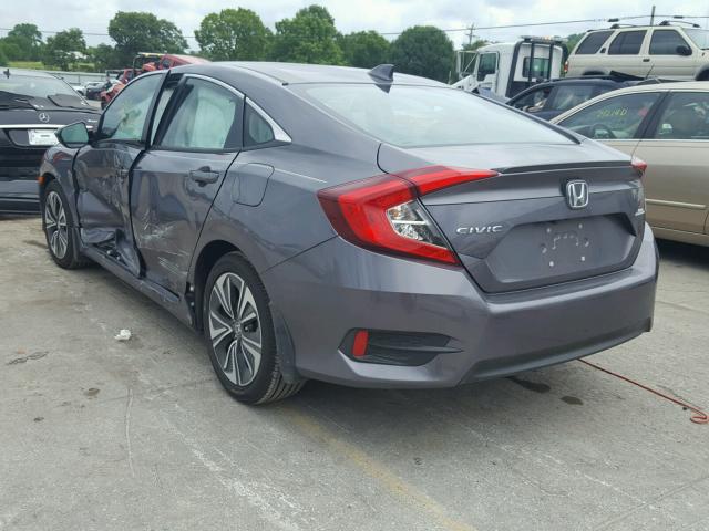 19XFC1F76JE001822 - 2018 HONDA CIVIC EXL 灰色 照片 3