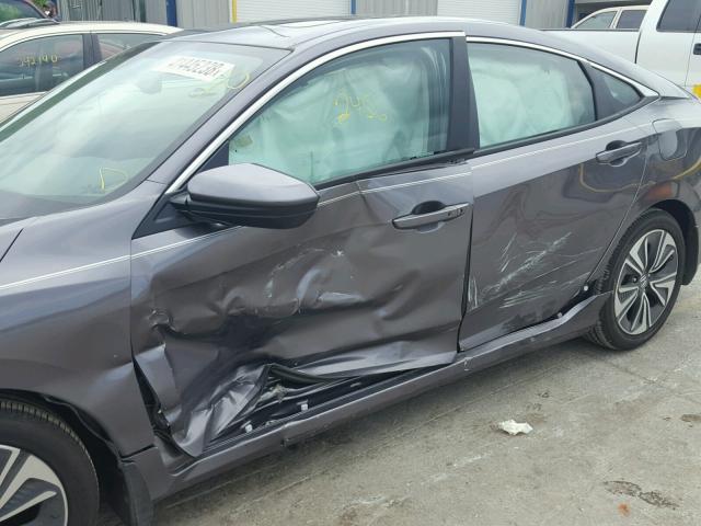 19XFC1F76JE001822 - 2018 HONDA CIVIC EXL 灰色 照片 9