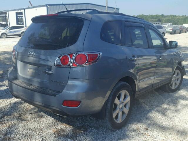 5NMSH13E09H252097 - 2009 HYUNDAI SANTA FE S GRAY photo 4