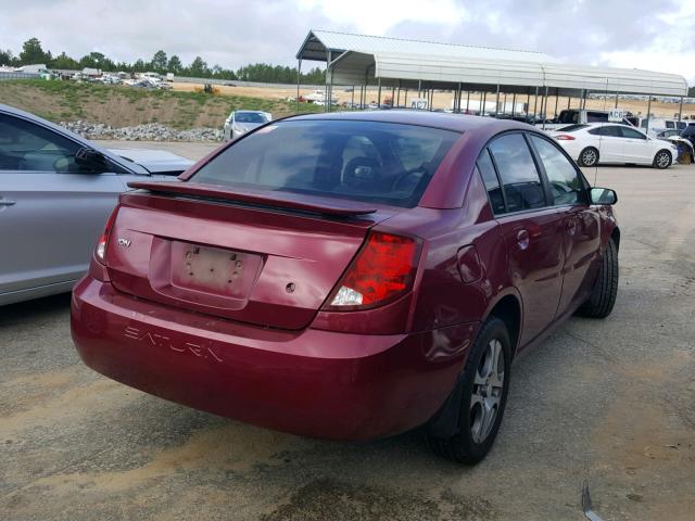 1G8AZ52F75Z181782 - 2005 SATURN ION LEVEL RED photo 4
