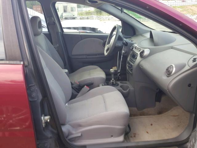 1G8AZ52F75Z181782 - 2005 SATURN ION LEVEL RED photo 5