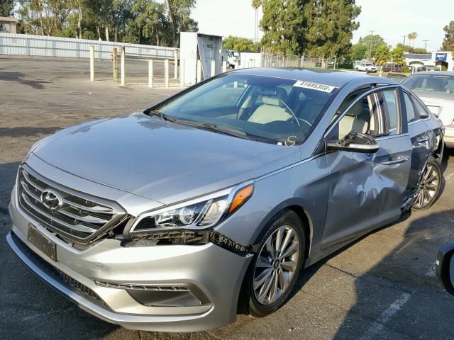 5NPE34AF7FH085177 - 2015 HYUNDAI SONATA SPO GRAY photo 2