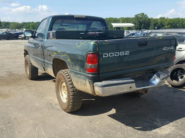 1B7HF16Y9XS267303 - 1999 DODGE RAM 1500 GREEN photo 3