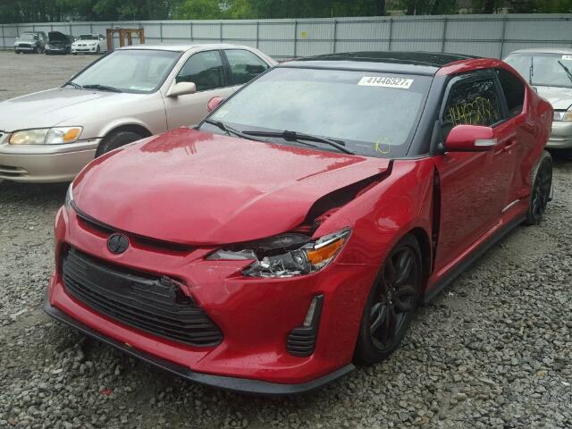 JTKJF5C71GJ026323 - 2016 TOYOTA SCION TC RED photo 2