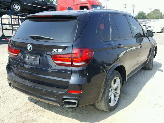 5UXKR6C54F0J75349 - 2015 BMW X5 XDRIVE5 BLUE photo 4