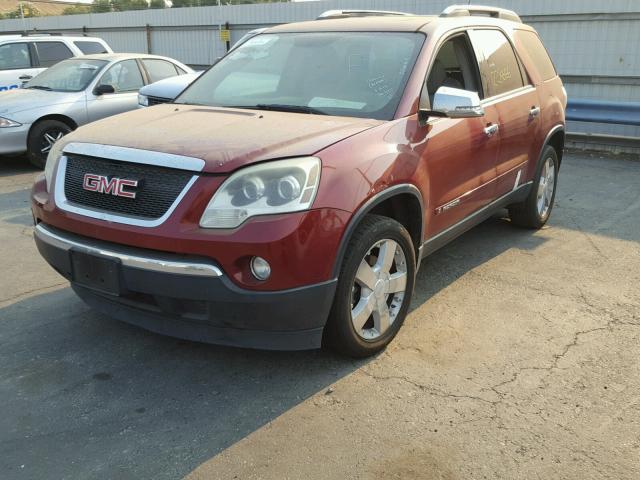 1GKEV23798J246163 - 2008 GMC ACADIA SLT ბურგუნდია ფოტო 2