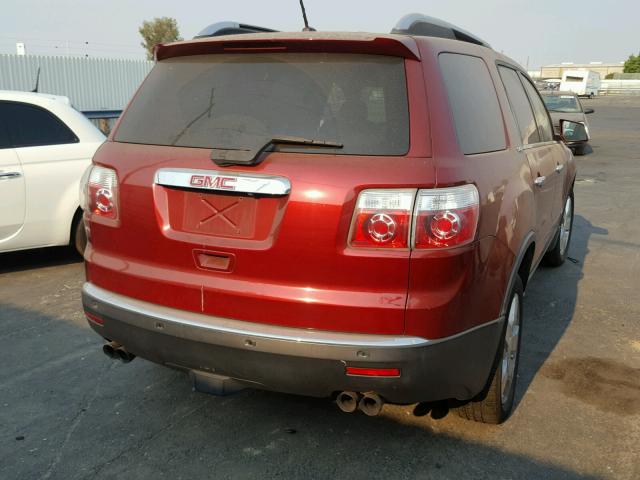 1GKEV23798J246163 - 2008 GMC ACADIA SLT ბურგუნდია ფოტო 4