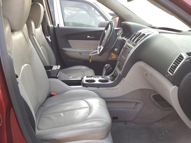 1GKEV23798J246163 - 2008 GMC ACADIA SLT ბურგუნდია ფოტო 5