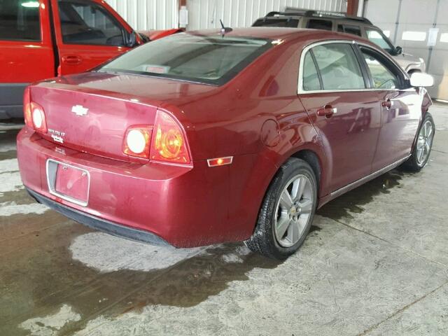 1G1ZD5EB1AF122621 - 2010 CHEVROLET MALIBU 2LT MAROON photo 4