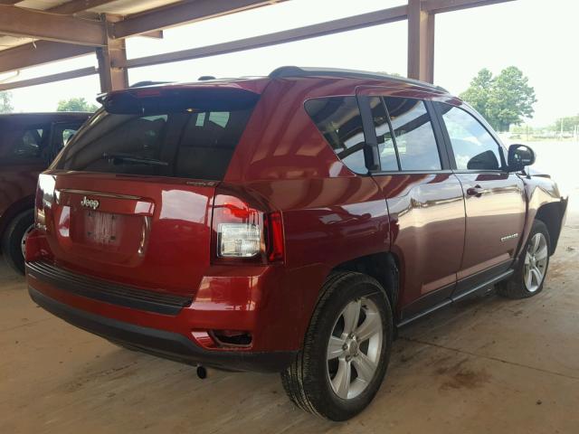 1C4NJDBBXGD713127 - 2016 JEEP COMPASS SP RED photo 4