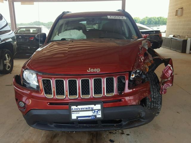 1C4NJDBBXGD713127 - 2016 JEEP COMPASS SP RED photo 7