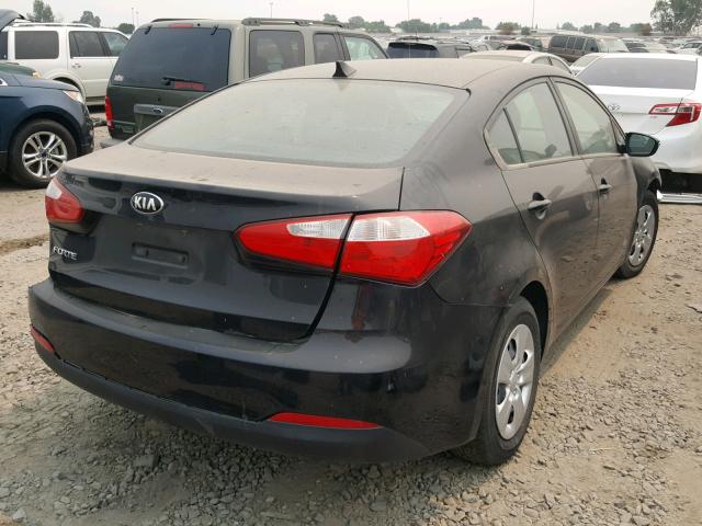 KNAFX4A67F5429726 - 2015 KIA FORTE LX BLACK photo 4