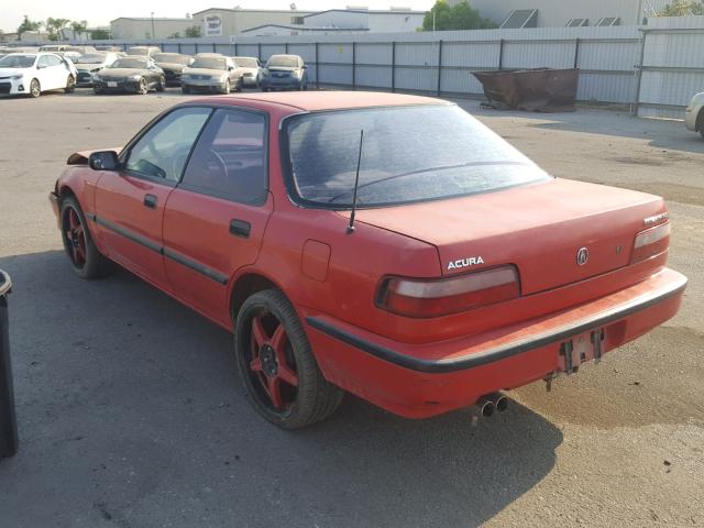 JH4DB1640MS015540 - 1991 ACURA INTEGRA RS RED photo 3