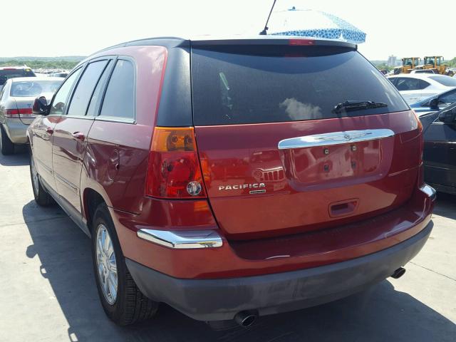 2A8GM68X27R154676 - 2007 CHRYSLER PACIFICA T MAROON photo 3