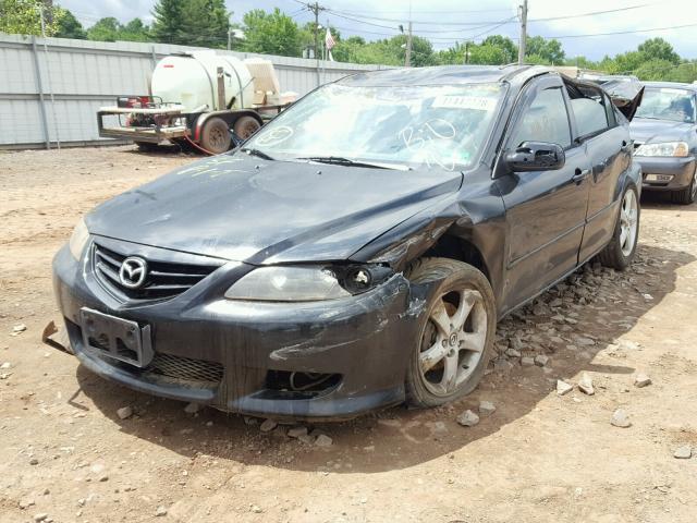 1YVFP84D845N67819 - 2004 MAZDA 6 S BLACK photo 2