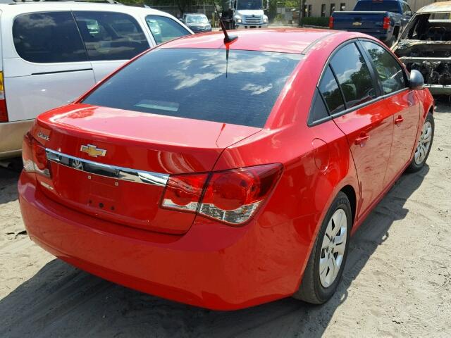 1G1PA5SG6E7156778 - 2014 CHEVROLET CRUZE LS RED photo 4