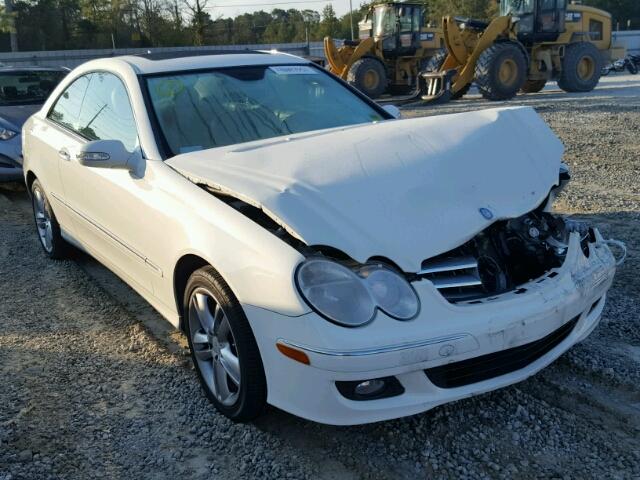 WDBTJ56H69F261856 - 2009 MERCEDES-BENZ CLK 350 WHITE photo 1