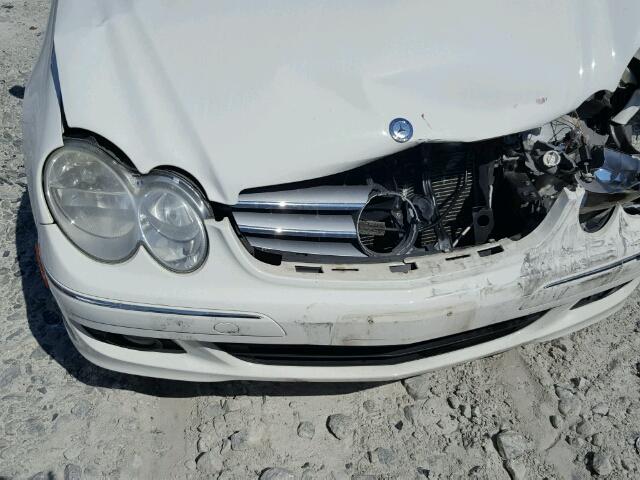 WDBTJ56H69F261856 - 2009 MERCEDES-BENZ CLK 350 WHITE photo 10