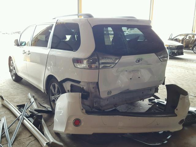 5TDXK3DC3FS533691 - 2015 TOYOTA SIENNA SPO WHITE photo 3