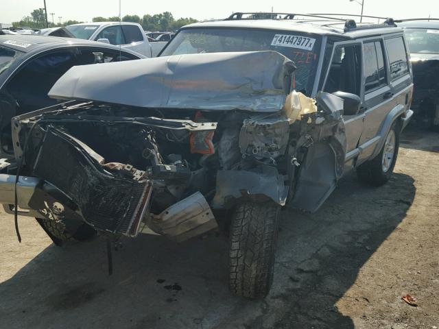 1J4FF48SX1L602615 - 2001 JEEP CHEROKEE S SILVER photo 2