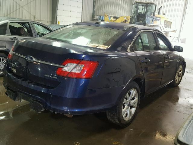 1FAHP2HW5BG134232 - 2011 FORD TAURUS SEL BLUE photo 4