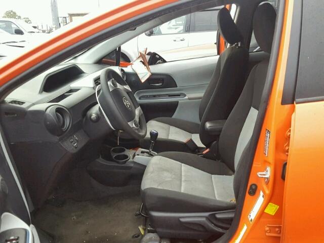 JTDKDTB34C1015606 - 2012 TOYOTA PRIUS C ORANGE photo 5