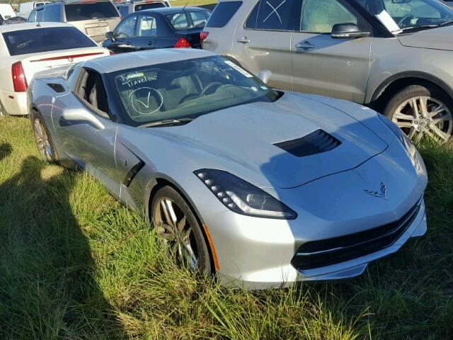 1G1YM2D72F5125306 - 2015 CHEVROLET CORVETTE SILVER photo 1