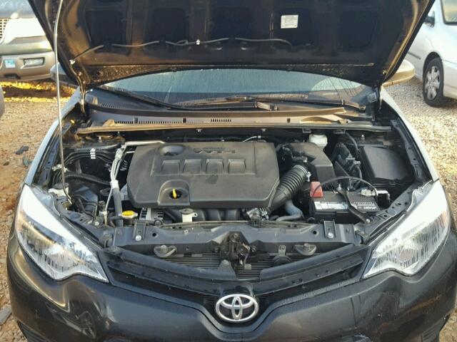 5YFBURHE1GP447289 - 2016 TOYOTA COROLLA BLACK photo 7