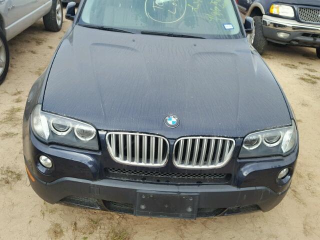 WBXPC93478WJ05428 - 2008 BMW X3 BLACK photo 7