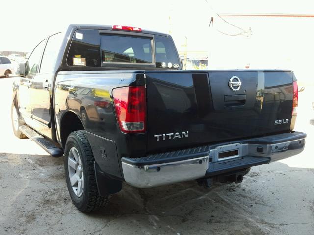 1N6BA07B77N210151 - 2007 NISSAN TITAN XE BLACK photo 3