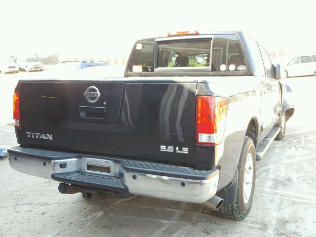 1N6BA07B77N210151 - 2007 NISSAN TITAN XE BLACK photo 4