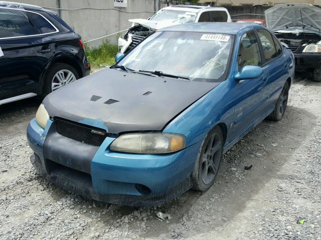 3N1AB51D32L711519 - 2002 NISSAN SENTRA SE- BLUE photo 2