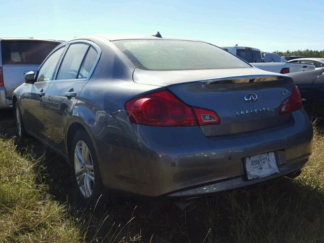 JN1CV6AR4CM680628 - 2012 INFINITI G37 GRAY photo 3