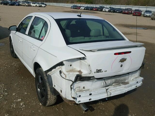 1G1AL58F387254718 - 2008 CHEVROLET COBALT LT WHITE photo 3