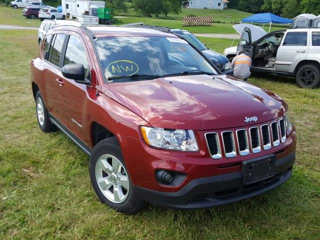 1C4NJCBA3DD130556 - 2013 JEEP COMPASS SP RED photo 1