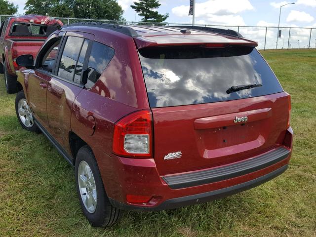 1C4NJCBA3DD130556 - 2013 JEEP COMPASS SP RED photo 3