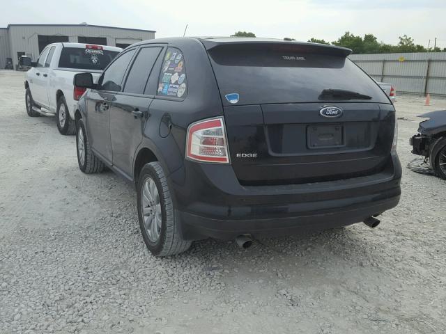 2FMDK39C77BB38164 - 2007 FORD EDGE SEL P BLACK photo 3