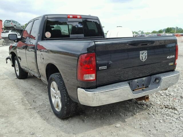 1D3HV18P89S777689 - 2009 DODGE RAM 1500 BLACK photo 3