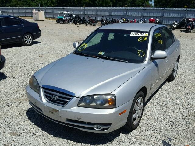 KMHDN46D74U734844 - 2004 HYUNDAI ELANTRA GL SILVER photo 2