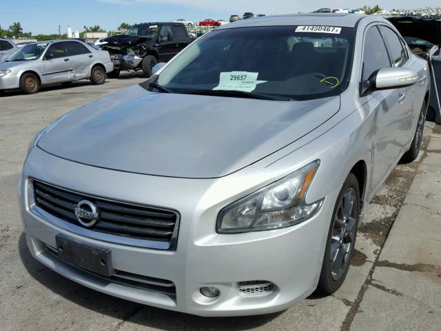 1N4AA5AP1CC865868 - 2012 NISSAN MAXIMA S GRAY photo 2