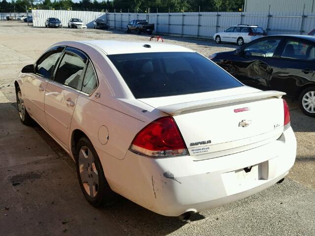 2G1WD58C369157488 - 2006 CHEVROLET IMPALA SUP WHITE photo 3