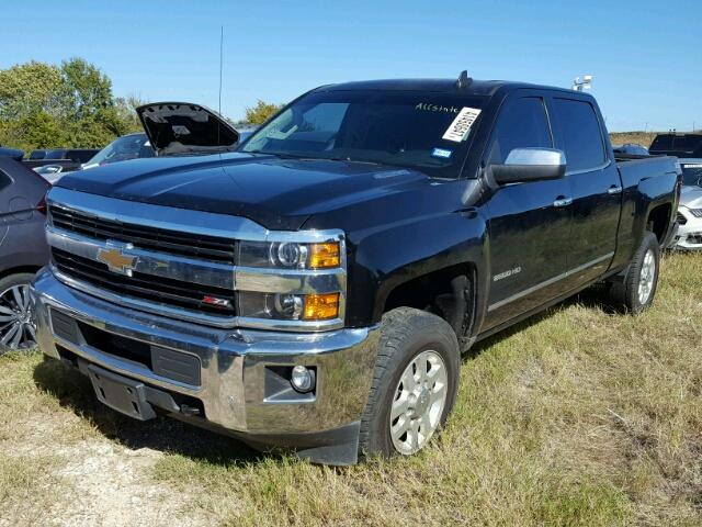 1GC1KWE86FF610751 - 2015 CHEVROLET SILVERADO BLACK photo 2